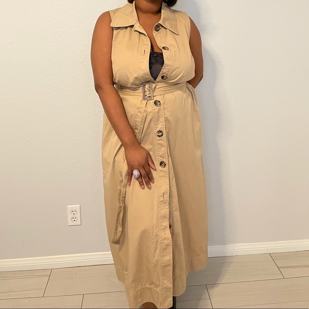 Kate Spade Sleeveless Shirtdress Sz XL